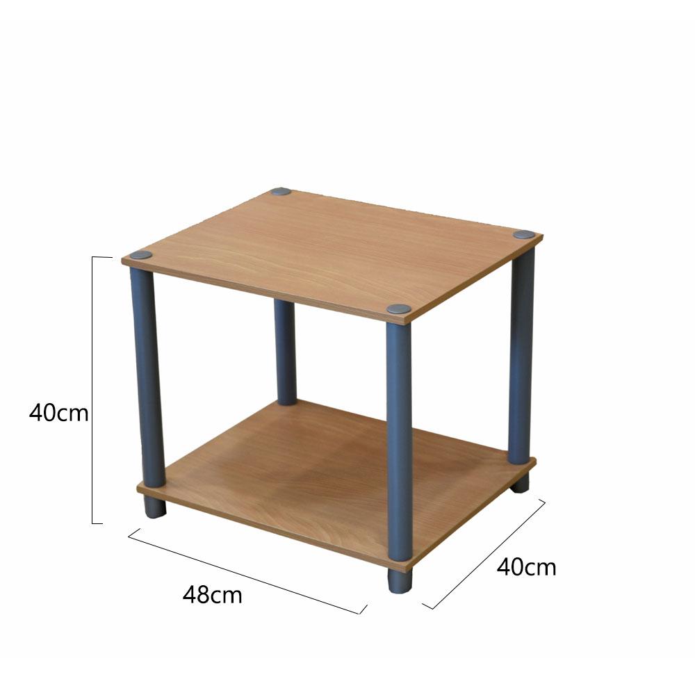طاولة جانبية عملية مصنوعة من الخشب 40x40x48 سم - أنية المنزل