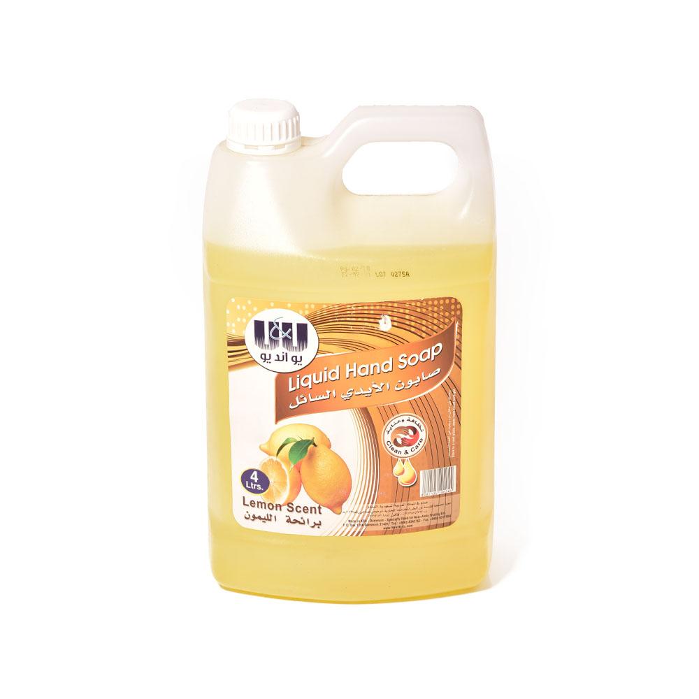 صابون سائل لليدين برائحة الليمون 4 لتر - أنية المنزل