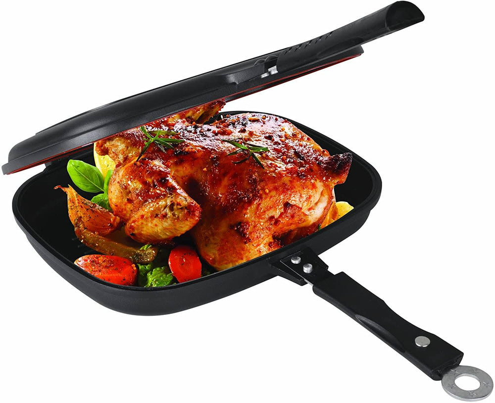 Double non-stick grill pan 