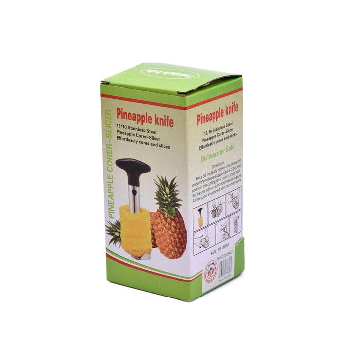 قطاعة اناناس ستانلس ستيل بمقبض بلاستيك-أنية المنزل