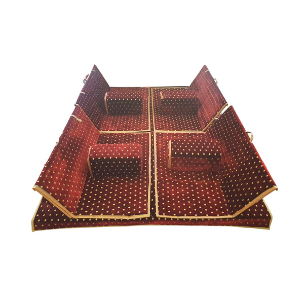 8-person multi-colored folding floor seating