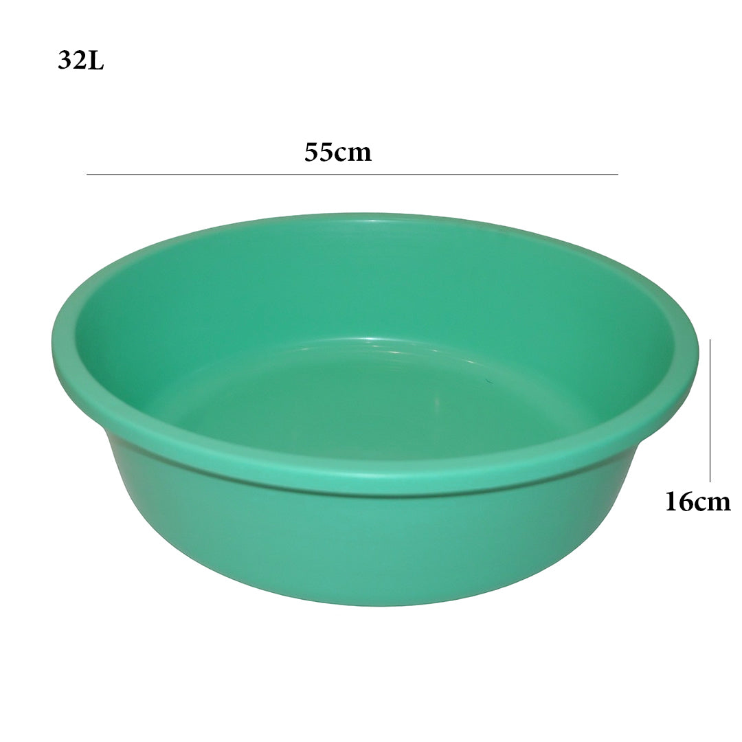 طشت غسيل  بلاستيك دائري 22" - 32 لتر