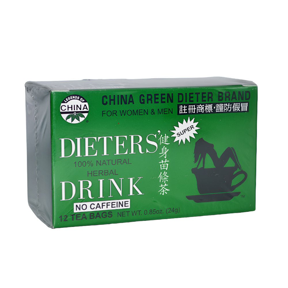 100% Natural Chinese Green Tea for Diet - 12 Bags