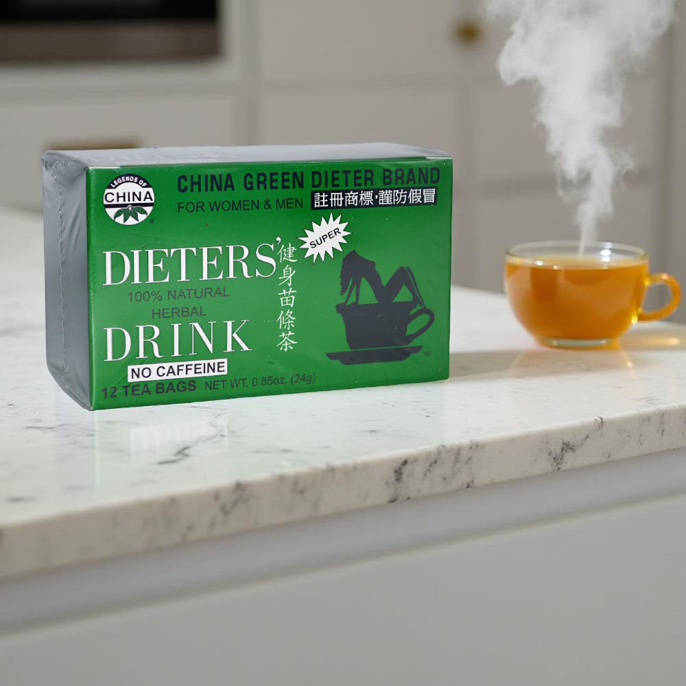 100% Natural Chinese Green Tea for Diet - 12 Bags