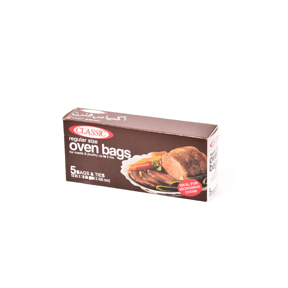 Regular size oven bags 406X254cm - 5 pieces
