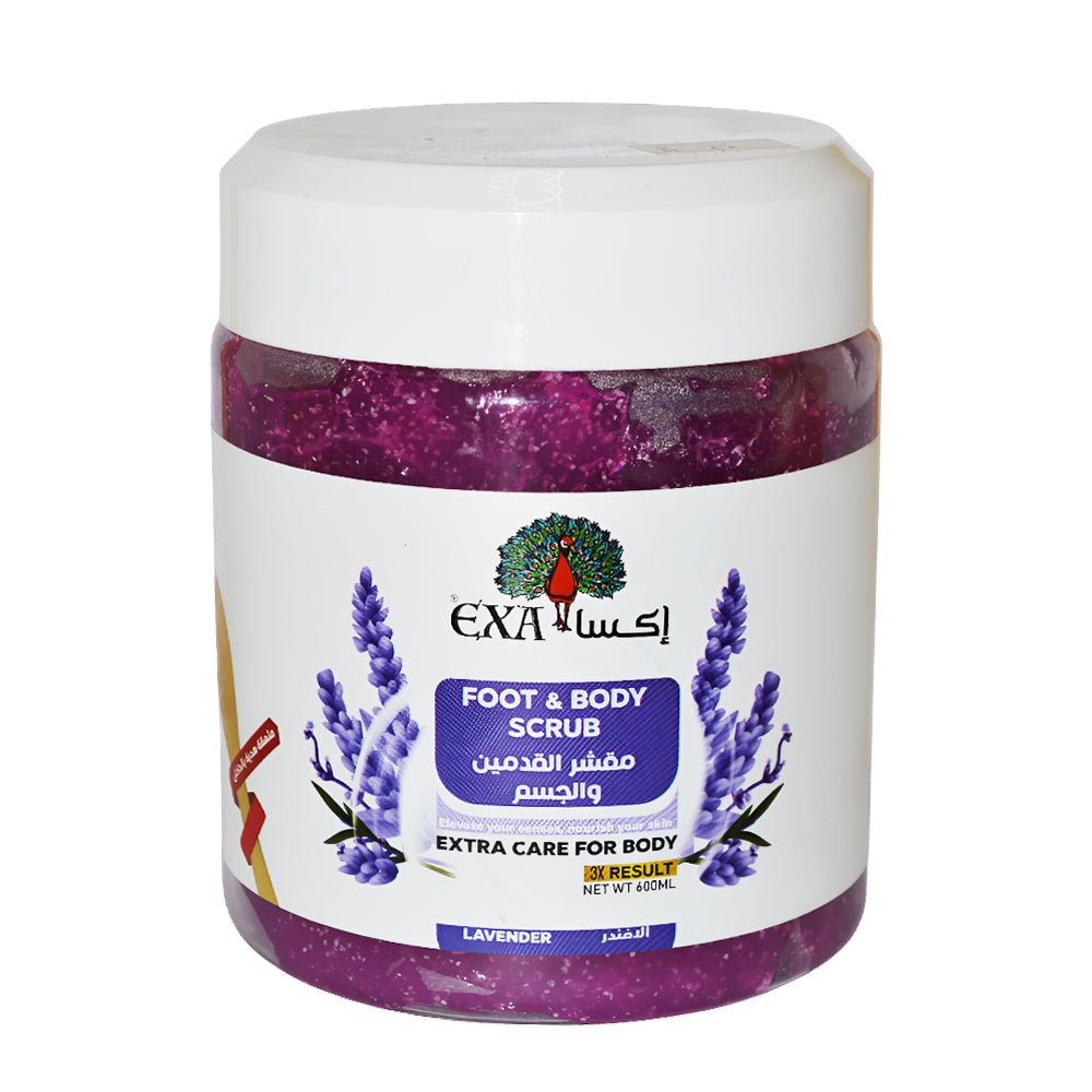 Exa Lavender Foot and Body Scrub 600ml