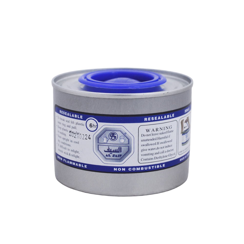 Buffet heater wax fuel burns up to 6 hours