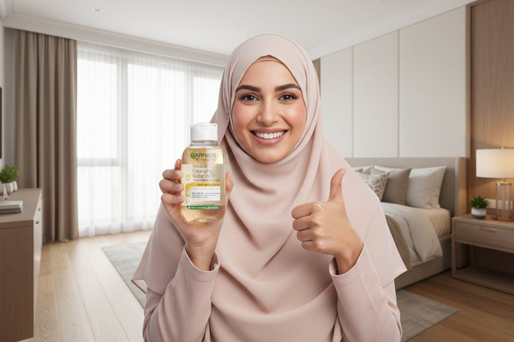 ماء ميسيلار من غارنييه سكين ناتشورالز – منظف غني بالزيوت، 100 مل