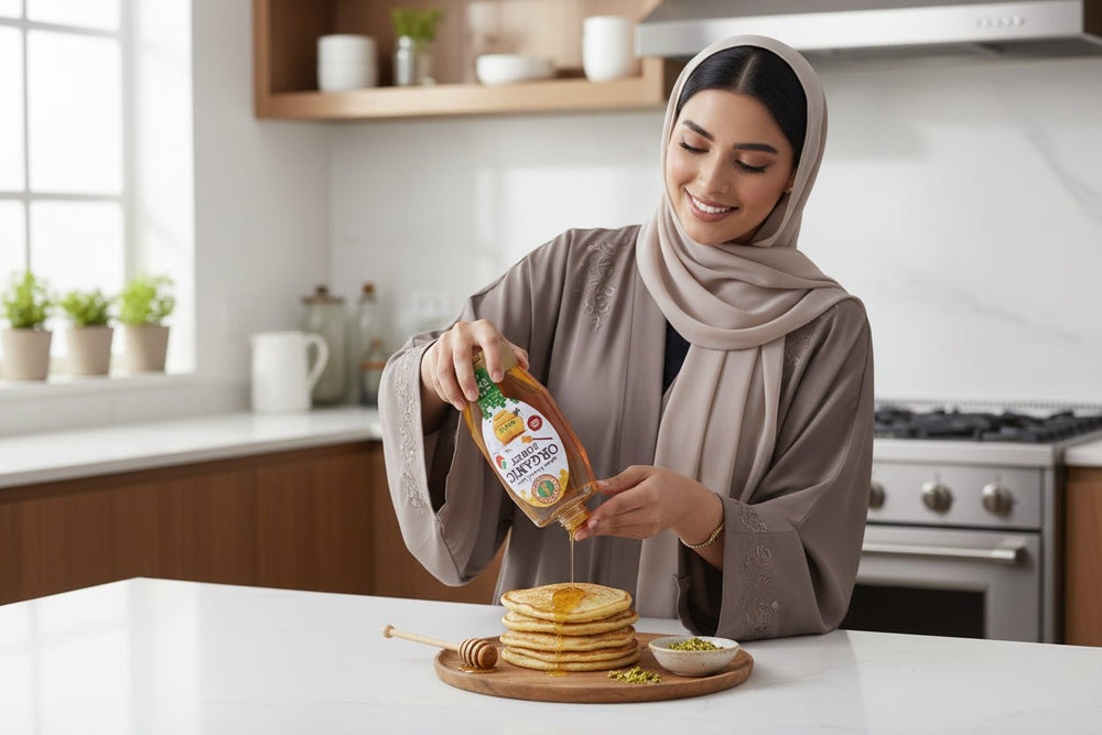 عسل أكاسيا العضوي من أورجانيك لاردر 350 جم