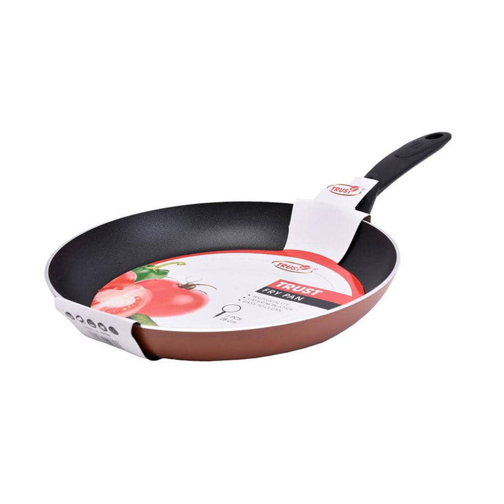 مقلاة المنيوم غير لاصق عالي الجودة بمقبض عازل للحرارة - أنية المنزل