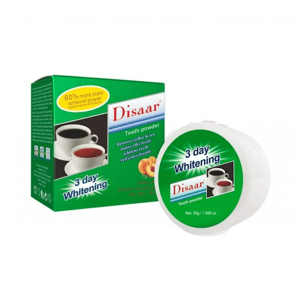 بودرة تبيض الأسنان بالخوخ من Disaar