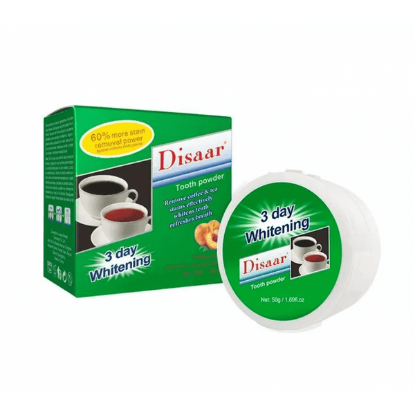 بودرة تبيض الأسنان بالخوخ من Disaar