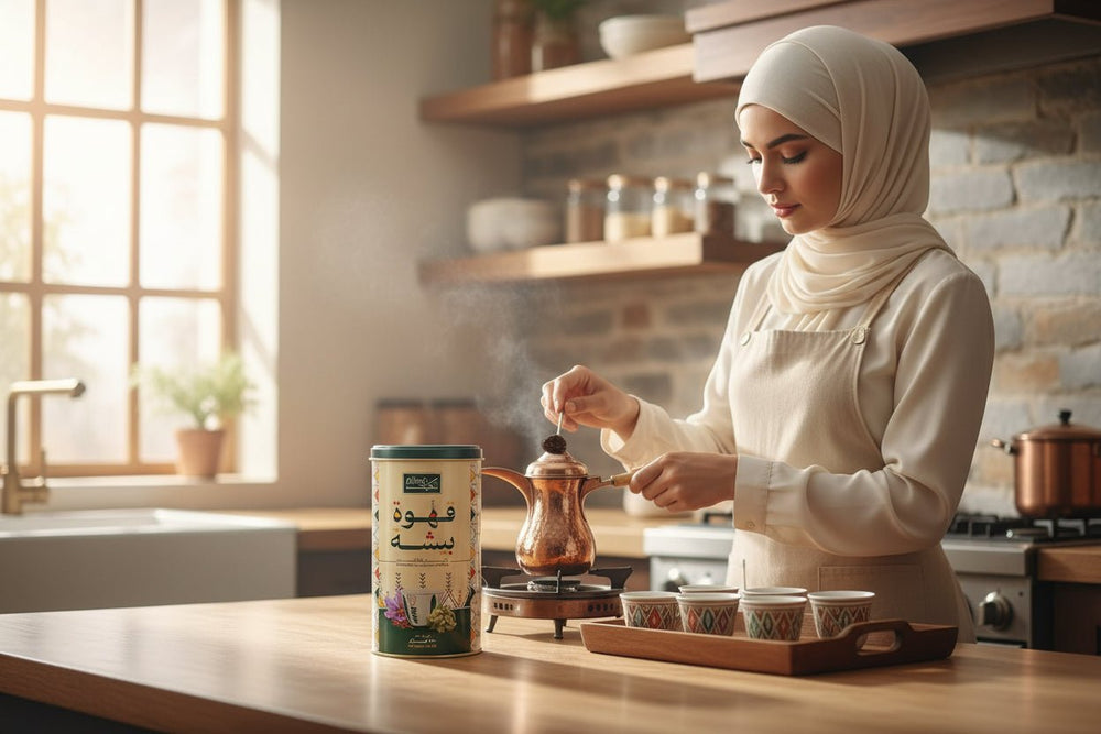 قهوة الكيف السعودية عالية الجودة مع الهيل والزعفران - 500 جرام