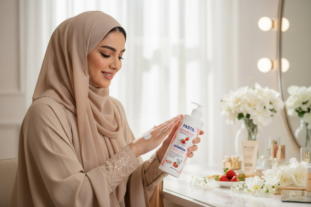 لوشن الجسم باستيل بالفراولة وبروتين الحليب 480 مل