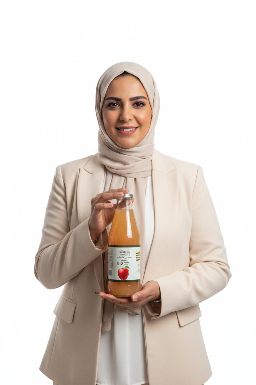 عصير التفاح العضوي من زاد ماضينا 750 مل