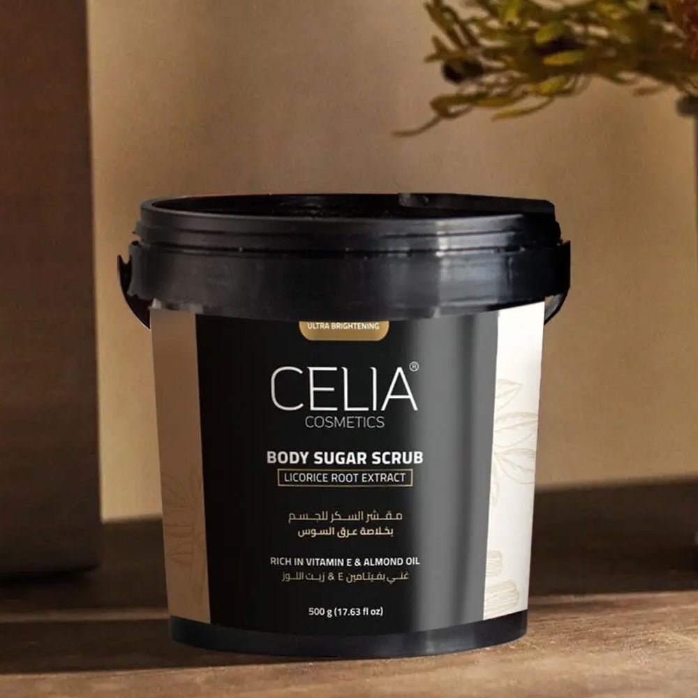 Celia Foaming Sugar Body Scrub with Licorice Extract 600g