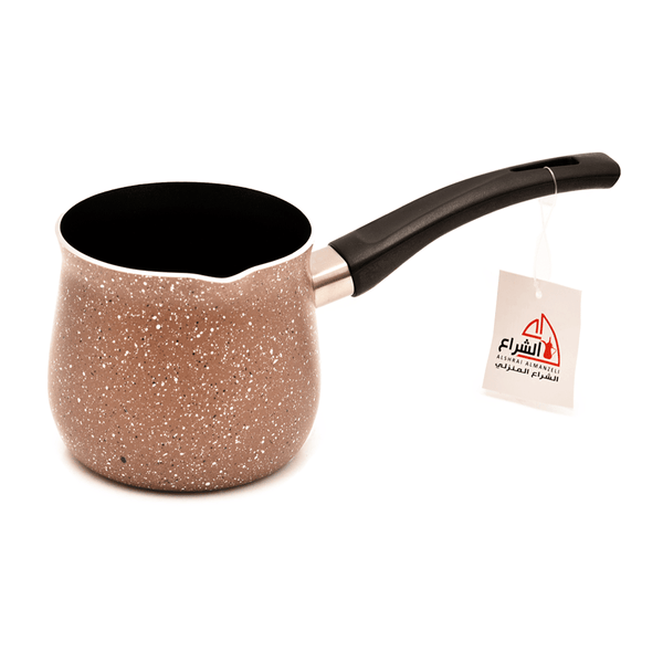 ركوة قهوة غلاية قهوة غير لاصقة جرانيت بمقبض بلاستيك عازل للحرارة 300مل - أنية المنزل