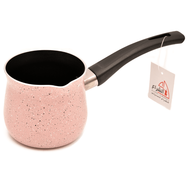 ركوة قهوة غلاية قهوة غير لاصقة جرانيت بمقبض بلاستيك عازل للحرارة 600مل - أنية المنزل