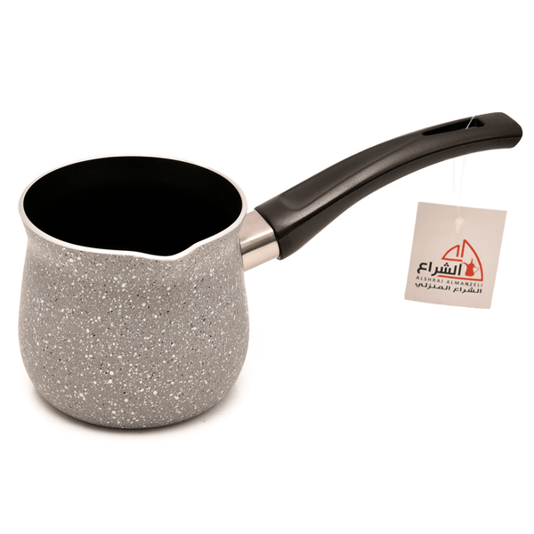 ركوة قهوة غلاية قهوة غير لاصقة جرانيت بمقبض بلاستيك عازل للحرارة 500مل - أنية المنزل