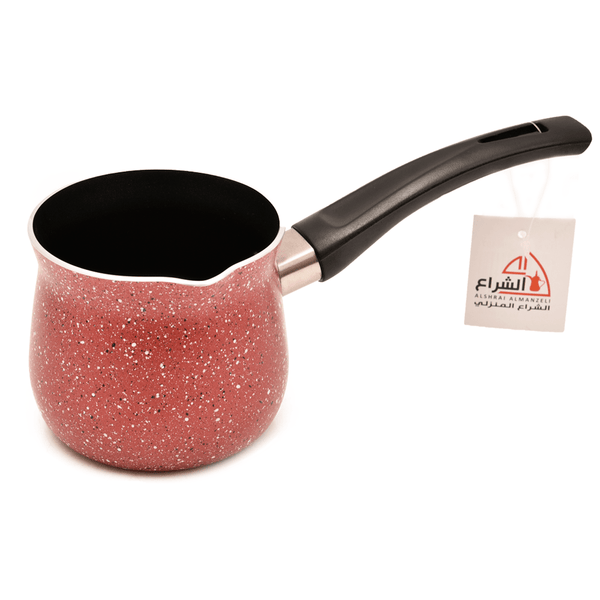 ركوة قهوة غلاية قهوة غير لاصقة جرانيت بمقبض بلاستيك عازل للحرارة 500مل - أنية المنزل