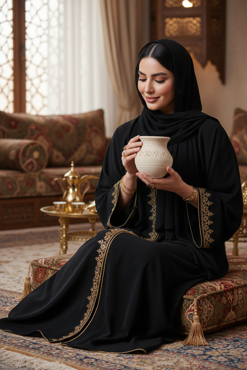 مزهرية فخارية صغيرة بتصميم تراثي 12 × 11 سم