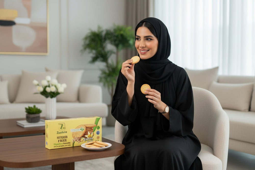 بسكويت دايجستف بالفانيليا خالي من السكر 180 جم زادنا