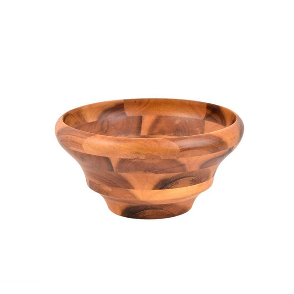 وعاء خشبي مستدير-أنية المنزل