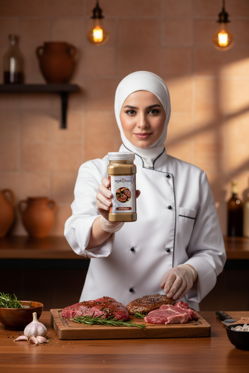 بهارات اللحم 250 جم مطاحن السماح