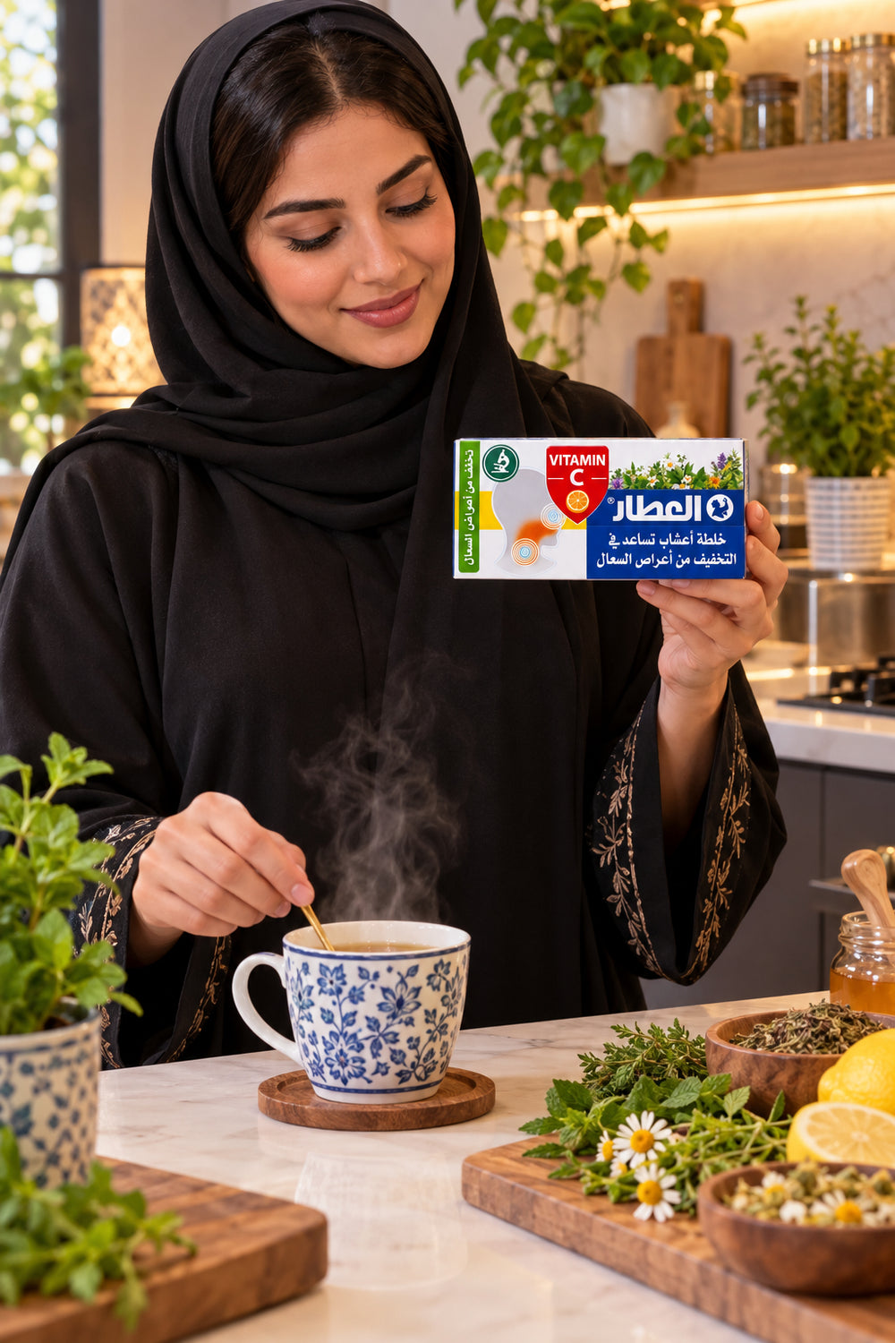 خلطة أعشاب العطار لتخفيف أعراض السعال 20 كيس