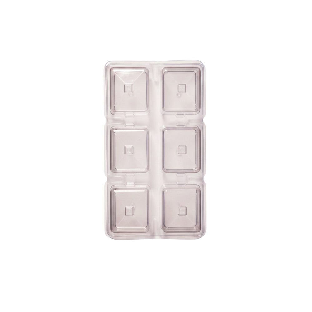 6 disposable plastic cupcake molds, 100 ml each