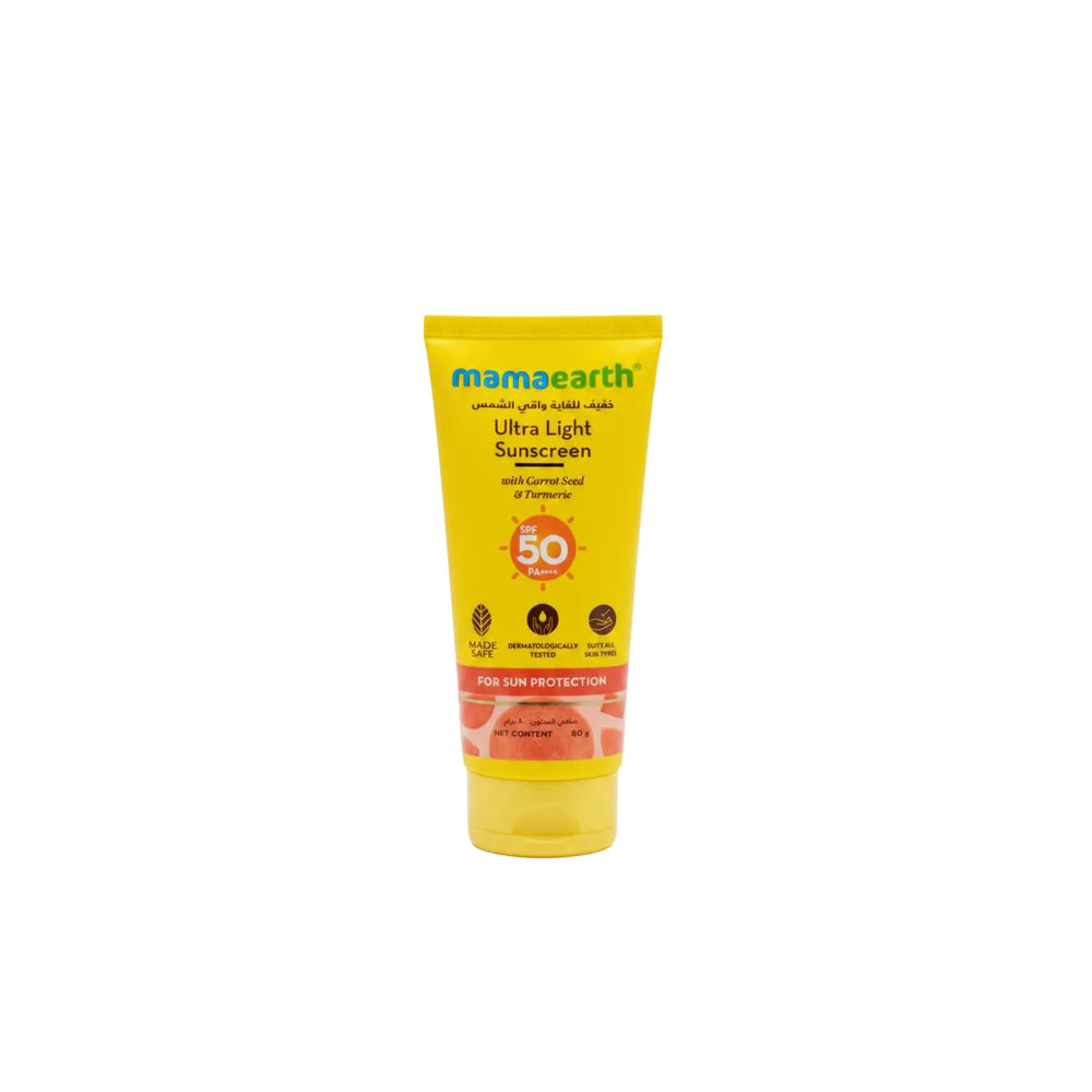 واقي شمس ماما إيرث الهندي الخفيف SPF 50 PA+++ 80 ml