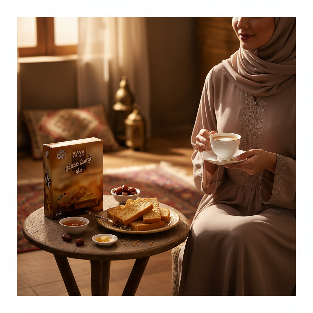 توست محمص حلو 300 غرام Aiwa Foods