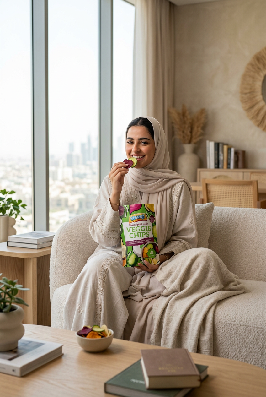 مزاجي شرائح الخضار المجففة بنكهات متنوعة 40 جم