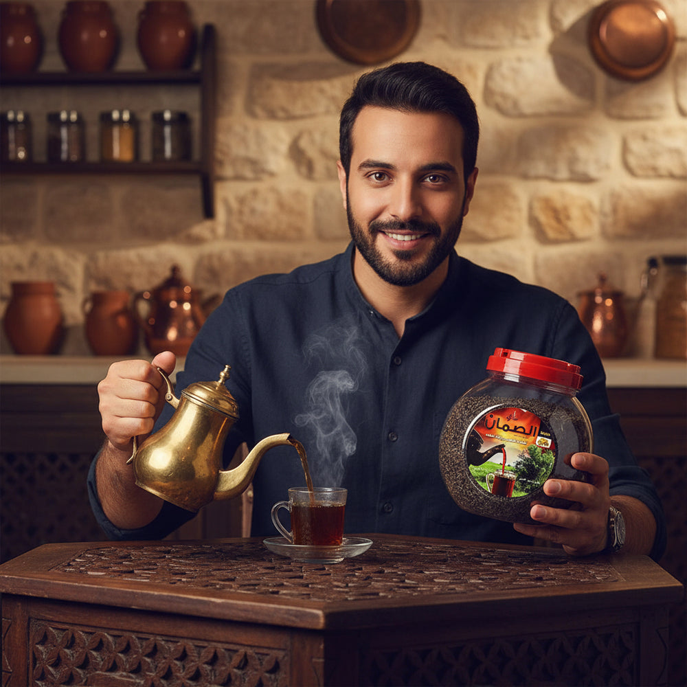 شاي الصمان الأسود الخشن 600 جم