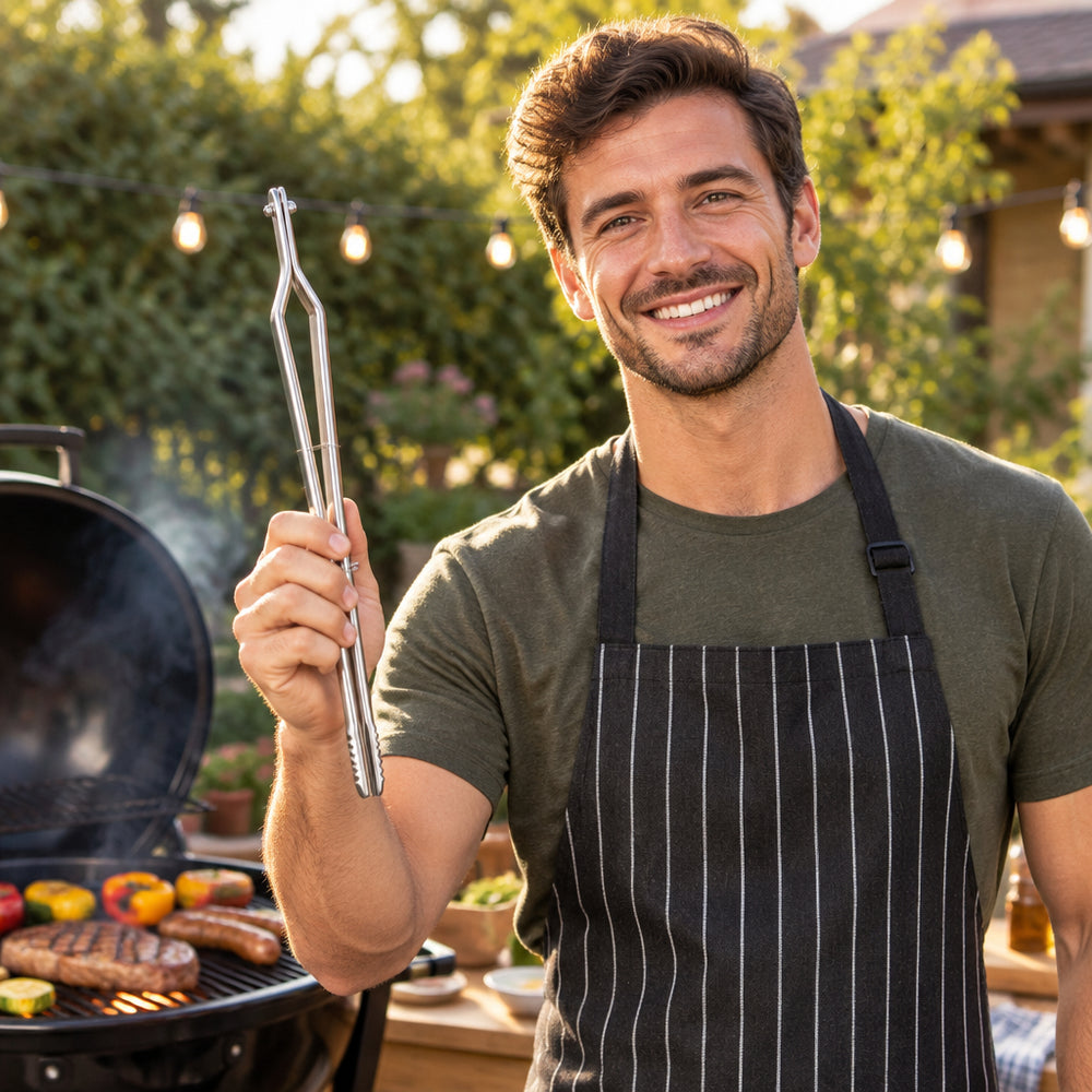 32cm Stainless Steel Multi-Purpose Barbecue Tongs