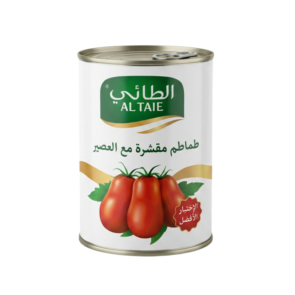 طماطم الطائي مقشرة مع العصير 400 جم