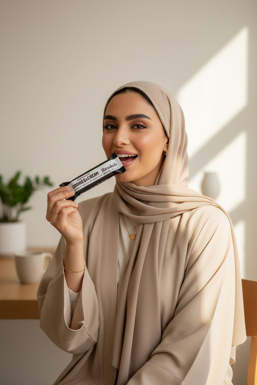باربيلز لوح البروتين بالكوكيز والكريمة 55 جرام