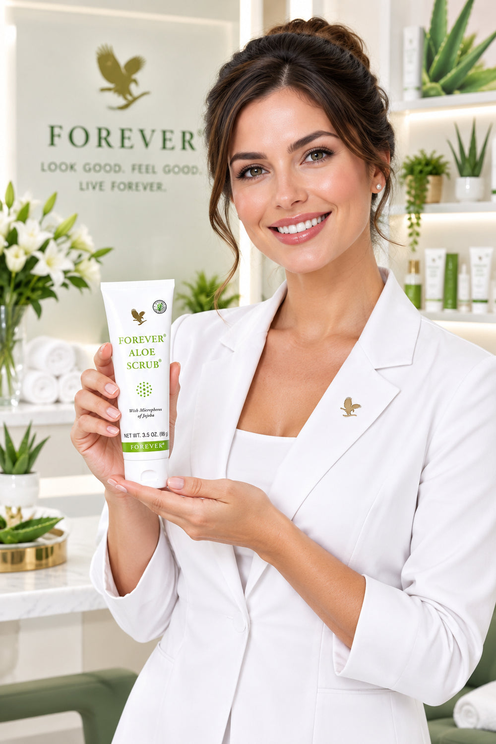Forever Aloe Vera Natural Face &amp; Body Scrub 99g