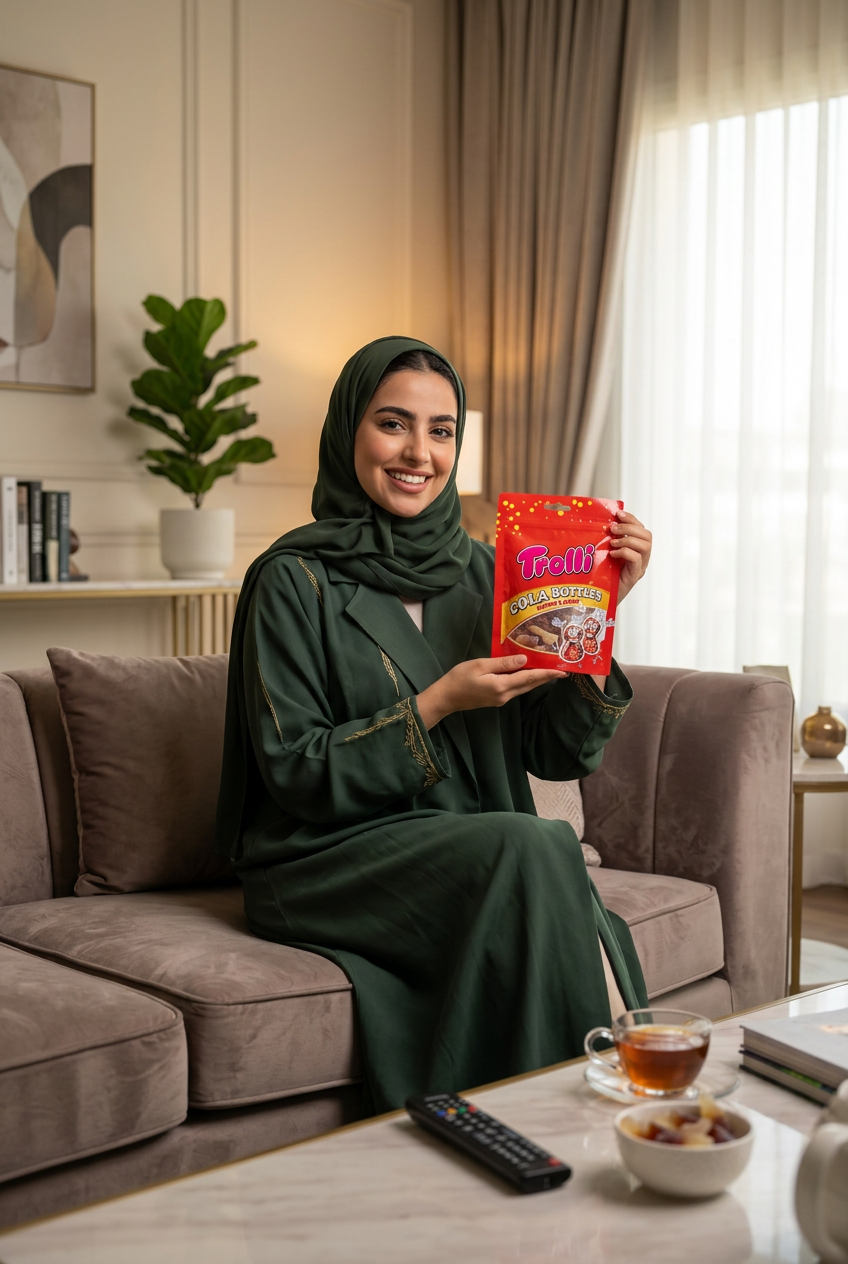 حلوى جيلي الكولا ترولي 80 جم