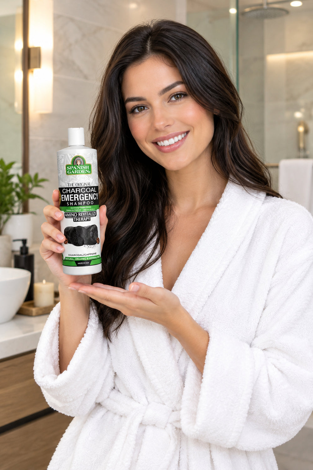 Spanish Garden Emergency Repair Charcoal Shampoo - 450 ml