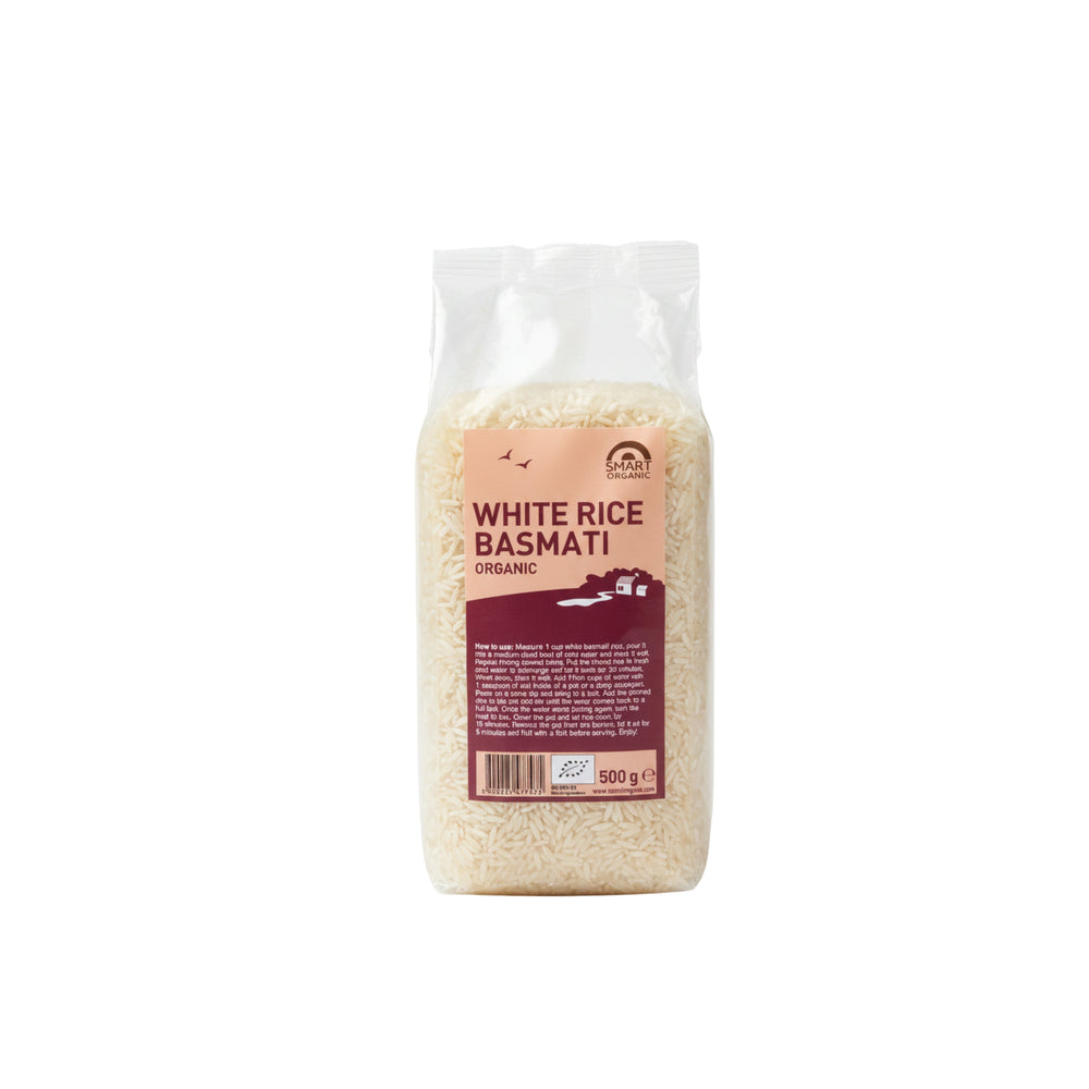 أرز بسمتي أبيض عضوي Smart Organic 500 جرام