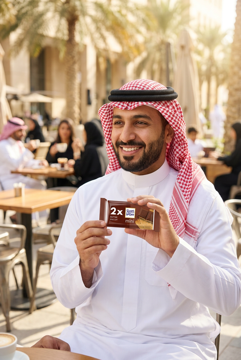 ريتر سبورت ميني شوكولاتة الحليب ببسكويت الزبدة 33.34 جم