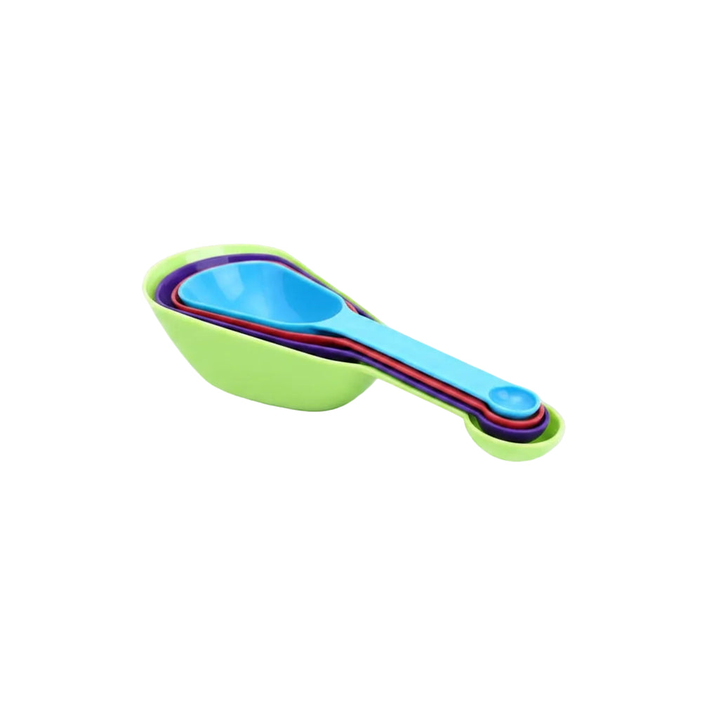4-piece multi-size plastic measuring spoons