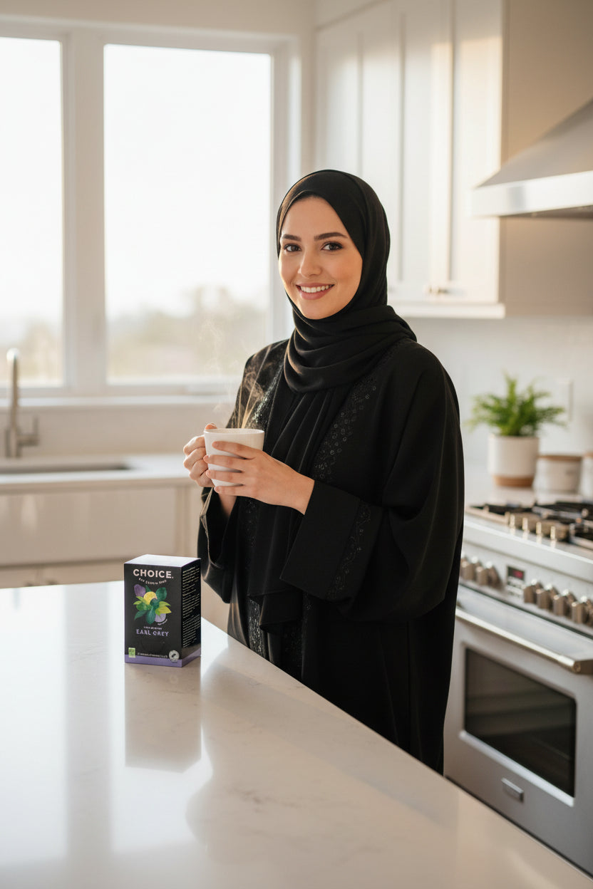 شاي إيرل جراي أسود عضوي 34 جرام تشويس