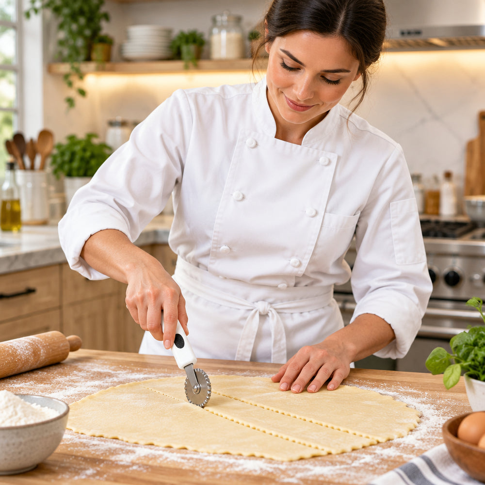Stainless steel dough cutter