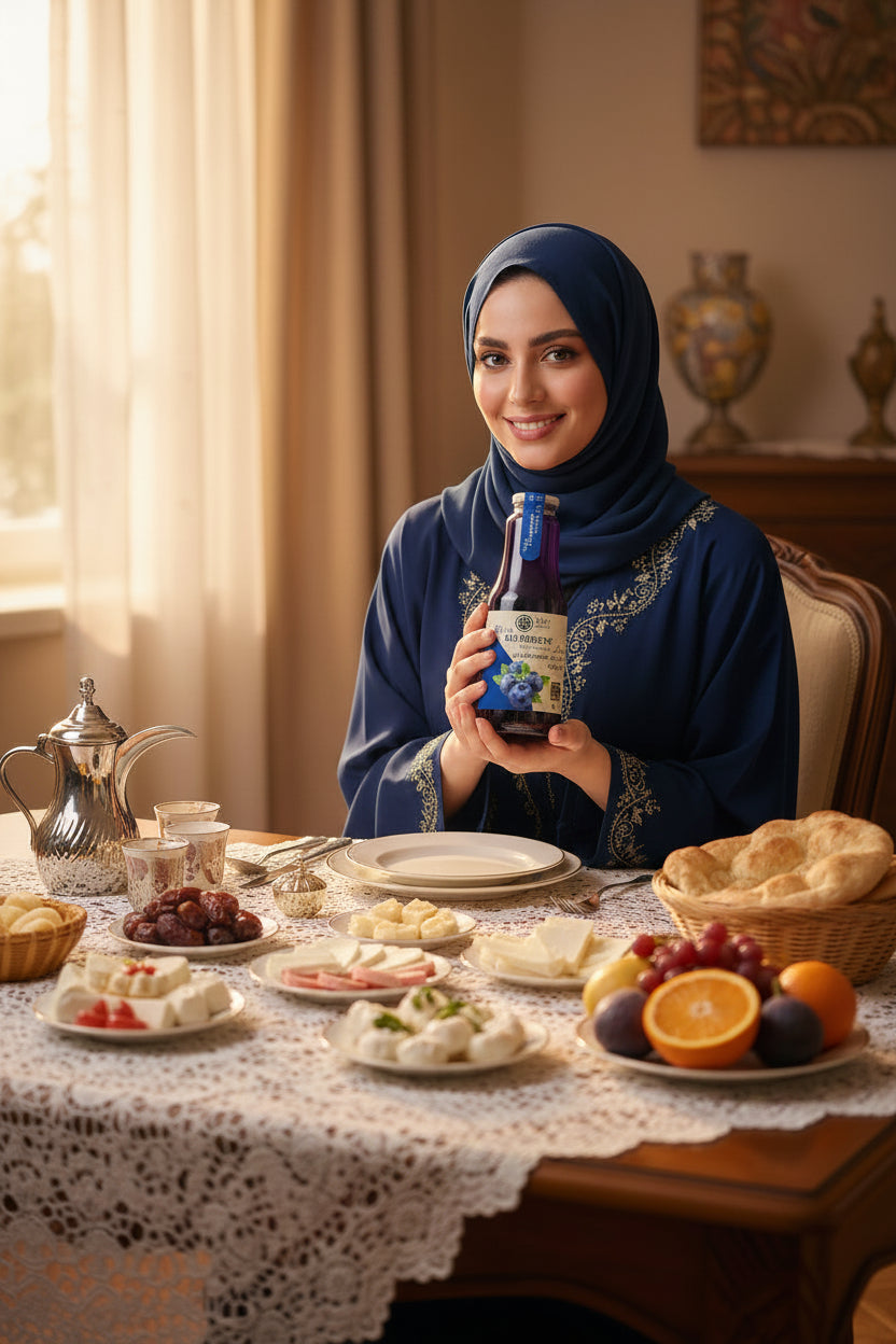 عصير التوت الأزرق البري 1 لتر راهي