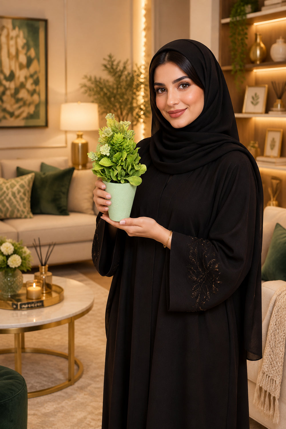 نباتات صناعية لديكور المنزل والحديقة 23.5 سم