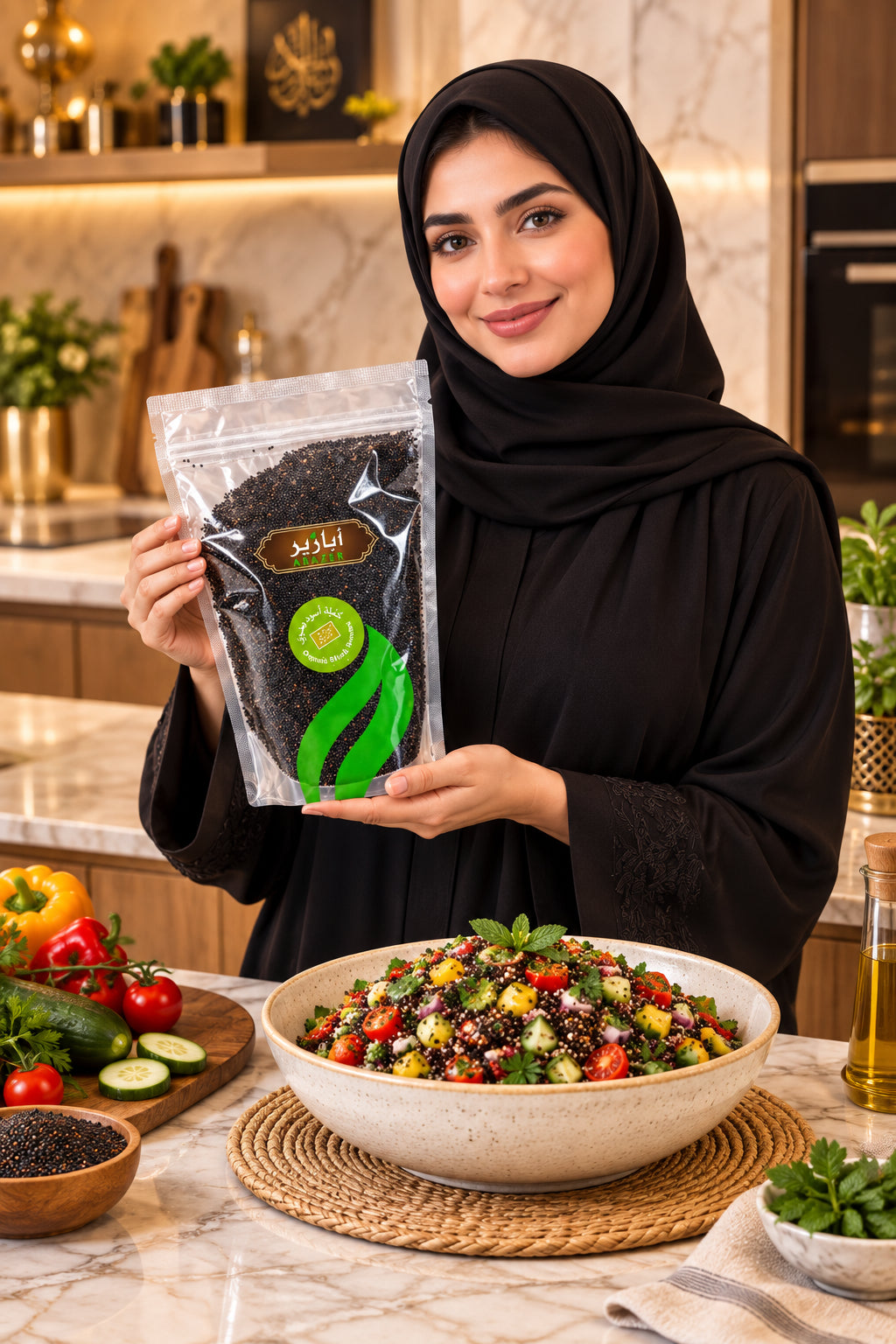 كينوا سوداء عضوية أبازير 500 جرام