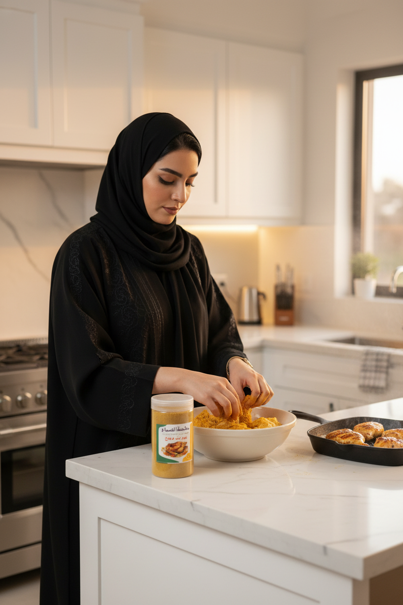بهارات دجاج 500 جرام مطحنة السماح