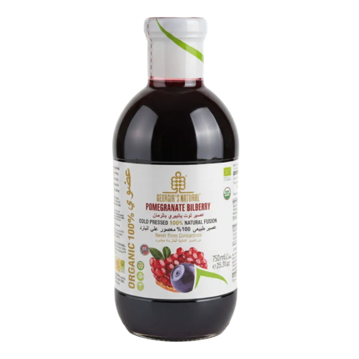عصير التوت البيري بالرمان 750 مل Georgia's Natural